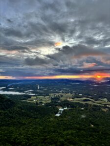 Sunset on top of Mt. Yonah