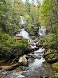 Waterfall on adventure day