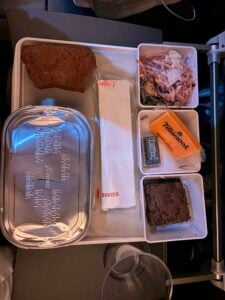 Meal on the plane from Miami to Switzerland, it was so good!