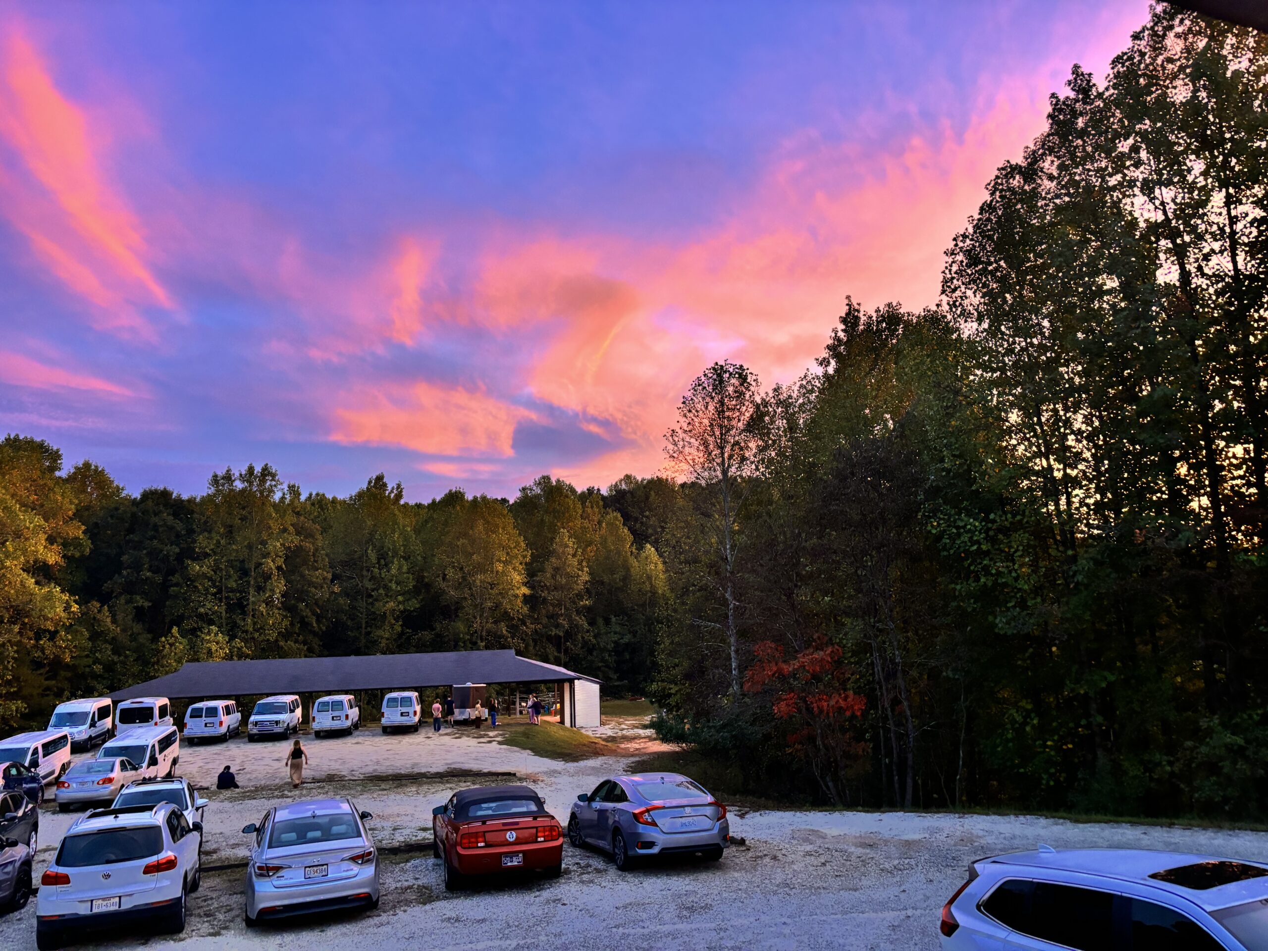 Beautiful sunset from camp